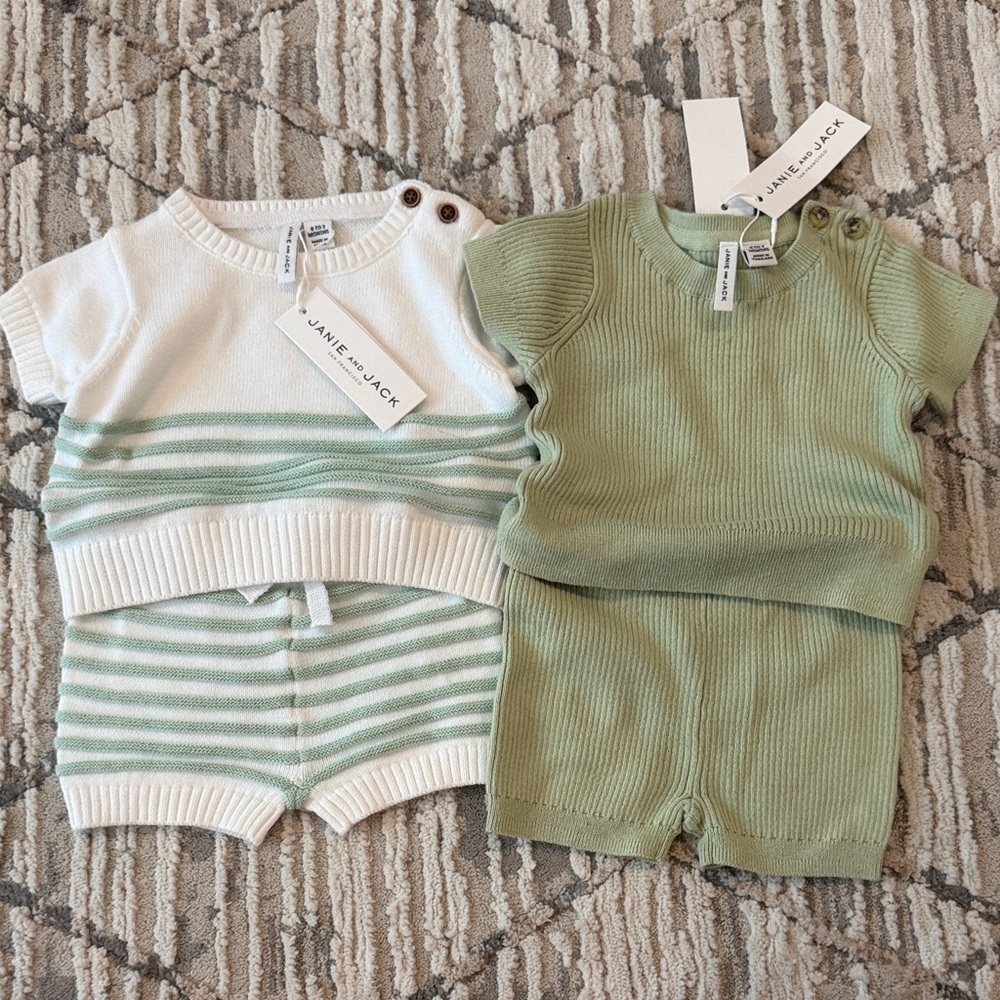 Brand New Janie and Jack Knit Set
